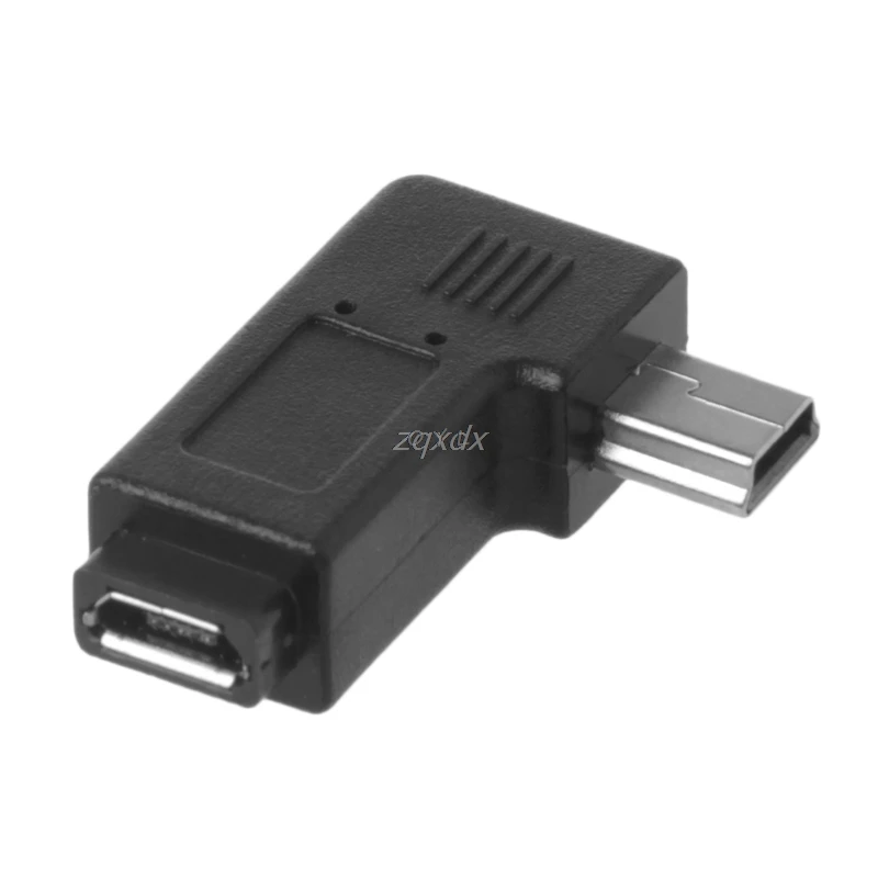 USB Micro 5Pin Female to Mini Male 90 Degree Angle Left / Right Adapter Converter Drop ship | Компьютеры и офис