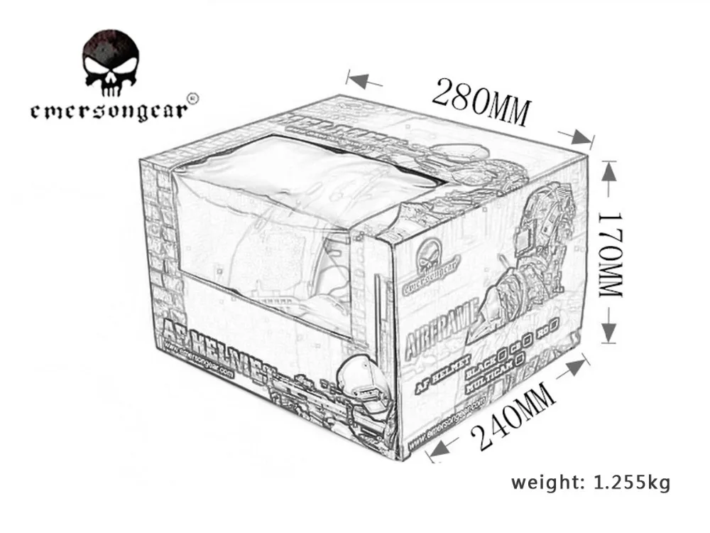 EMERSON страйкбол Wargame защитный шлем CP стиль emersongear Открытый тактический охотничий шлем EM9224