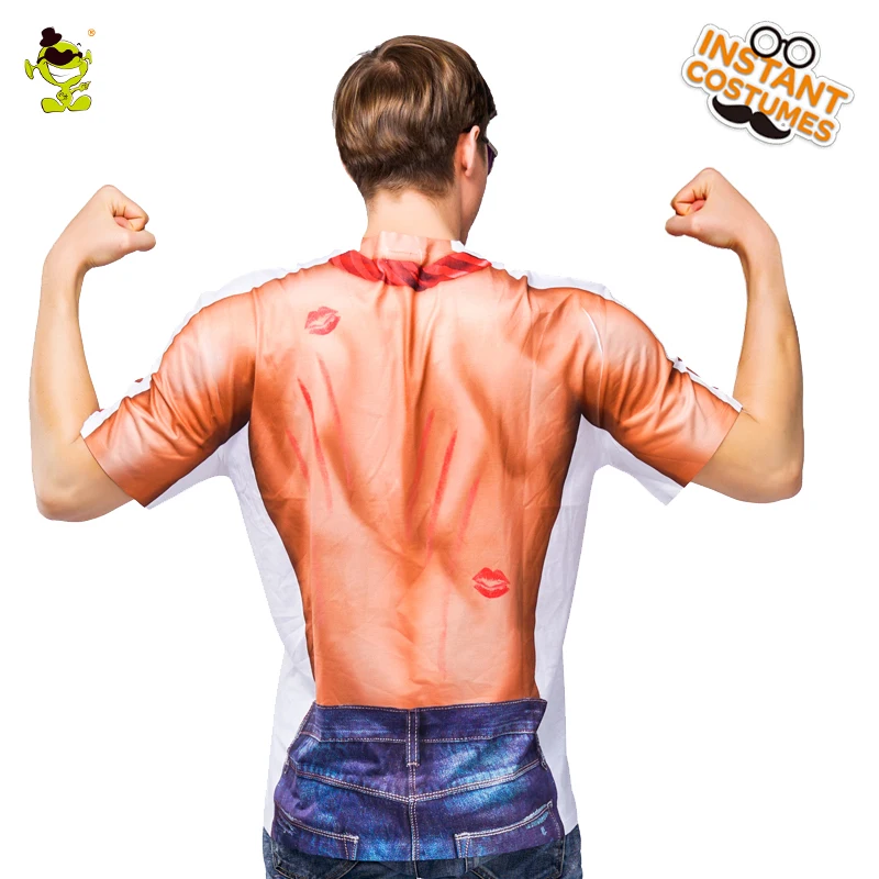 

New Arrival 3 D Printed Muscle T-shirt Cosplay Carnival Party New Design Summer Muscle Short Sleeve Casual Printing T-shirts