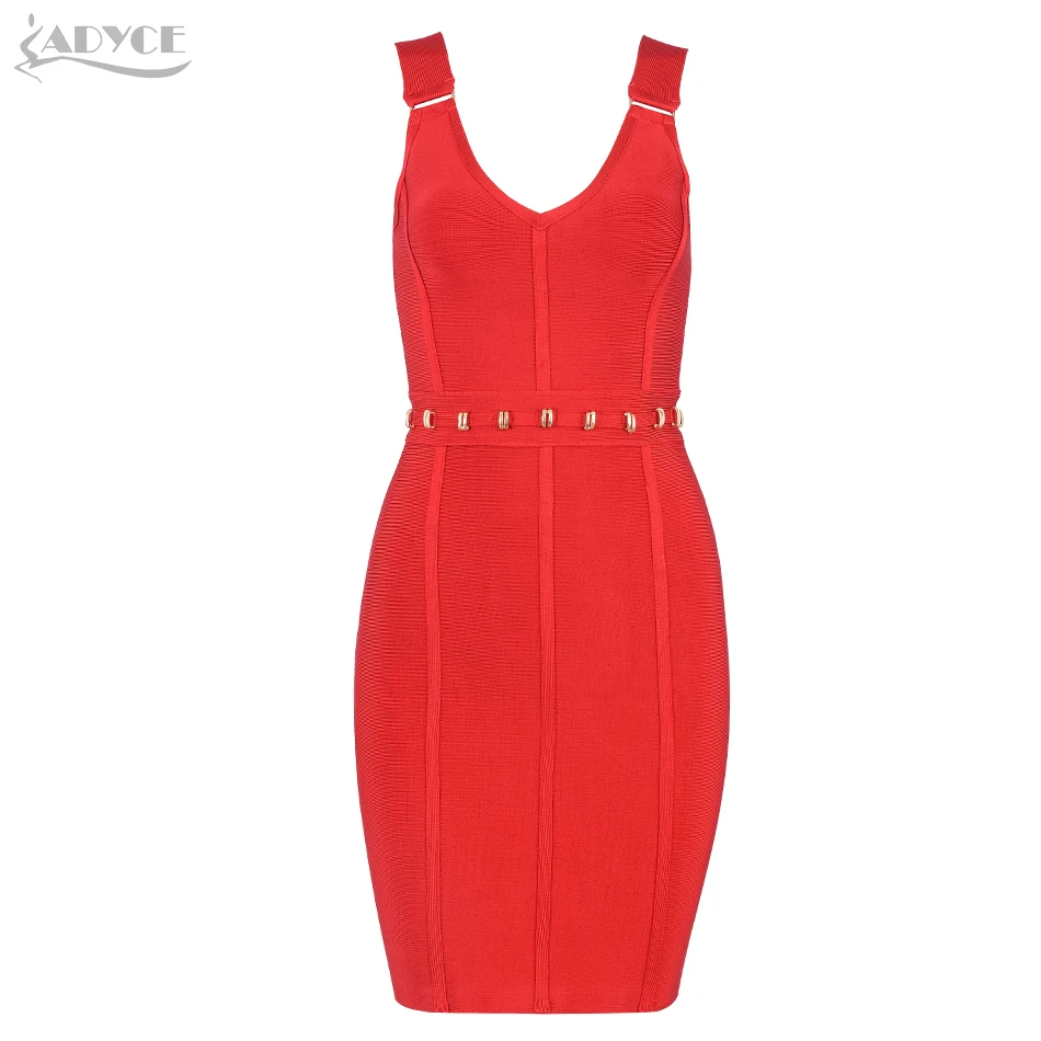 ADYCE 2019 Новое Элегантное облегающее Бандажное платье для женщин Vestidos сексуальное