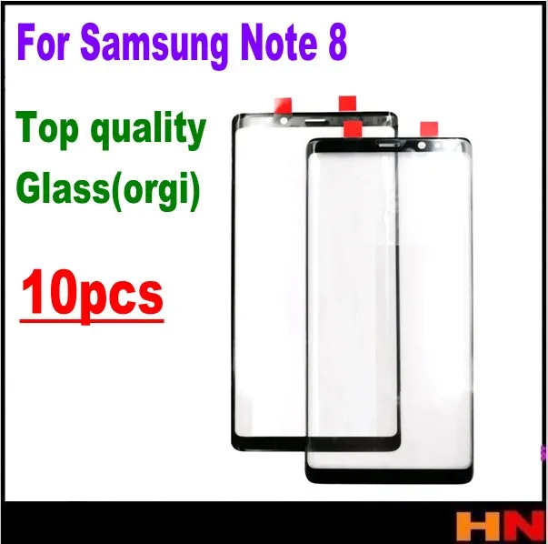 10 шт. оптовая продажа для Samsung Galaxy Note 8 N9500 N950F Pro передняя внешняя стеклянная линза