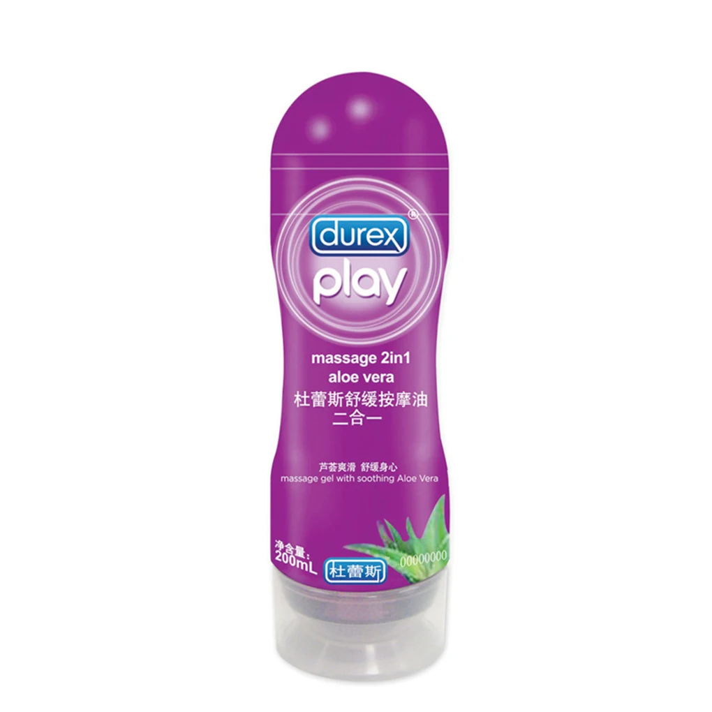 Durex 200 мл Массажная смазка на водной основе для секса алоэ вера иланг интимные