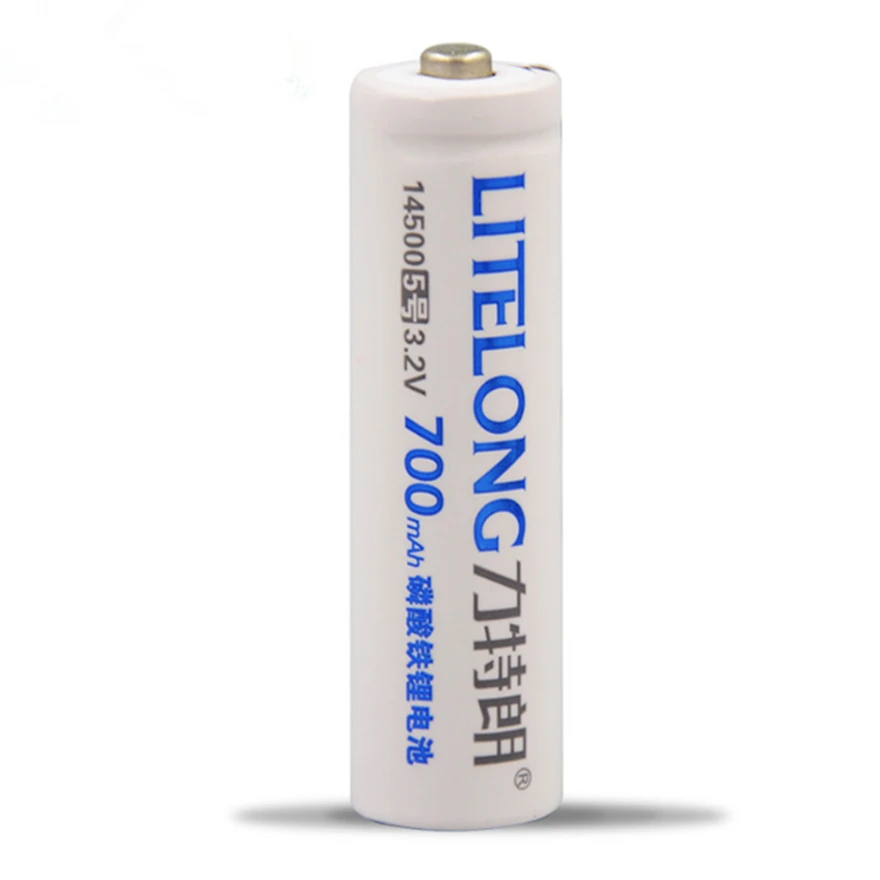 8 шт./лот камера мышь 3 2 в 700 мАч AA перезаряжаемая литиевая батарея 14500 железо