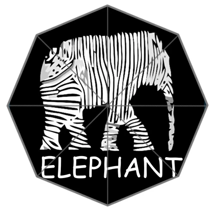 Бесплатная доставка Мультфильм зебра слон Складные Зонты Удивлен Подарок Для