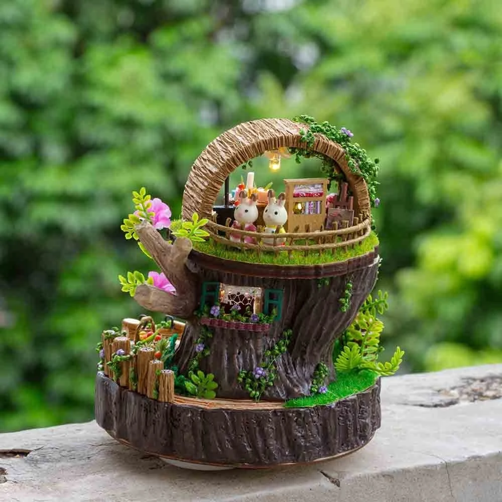 DIY кукольный домик деревянный Миниатюрный Кукольный 3D гибкая модель