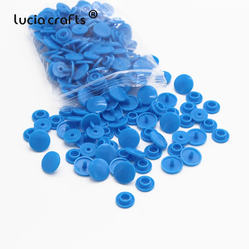 Lucia crafts 100 компл./лот Пластик кнопки папка пряжки ювелирные изделия DIY чехол для