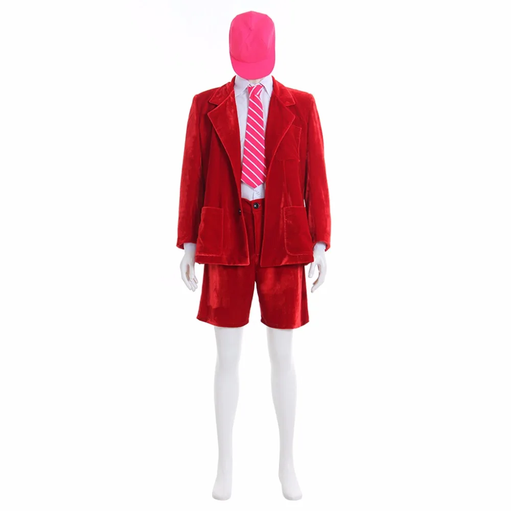 Superstar AC/DC Band Angus Young School Boy Outfit Cosplay Costume Red Jacket Coat Short Pants  White Shirt Full Set L0516