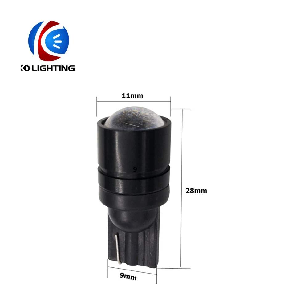 KD 50 шт./партия t10 светодиод cob 1 5 Вт w5w 168 194 объектив Автомобильный