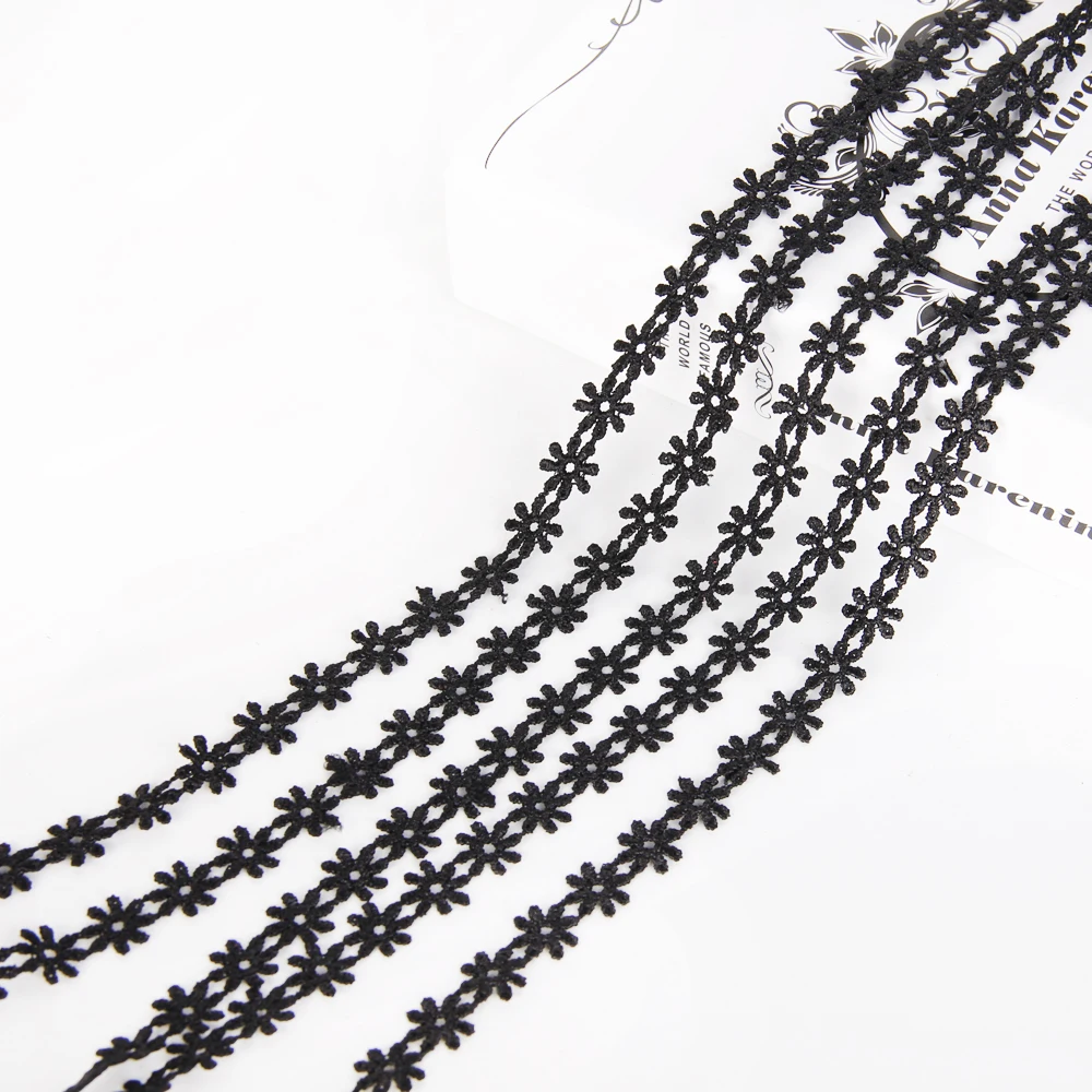 David аксессуары вышитая Цветочная Сетка кружевная лента 5 ярдов сделай сам