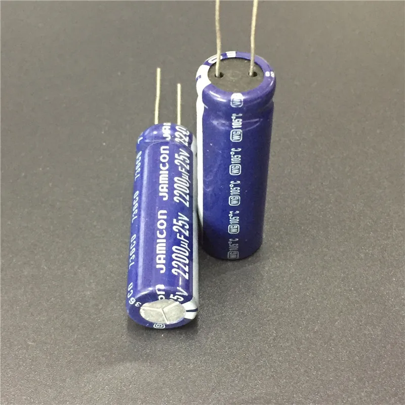 50pcs 2200uF 25V JAMICON WG Series 12.5x40mm Low ESR Long Life 25V2200uF Aluminum Electrolytic Capacitor | Электронные