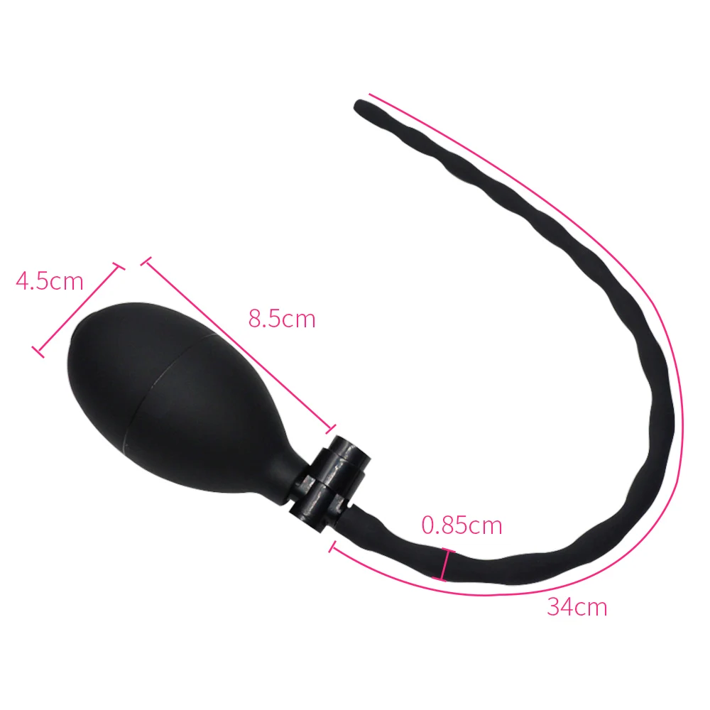 Надувной пенис вилка силиконовые расширители уретральный звук мужской катетер