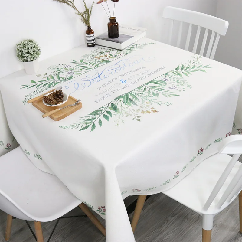 Водостойкая скатерть для свадебной вечеринки Декоративная стол с квадратной