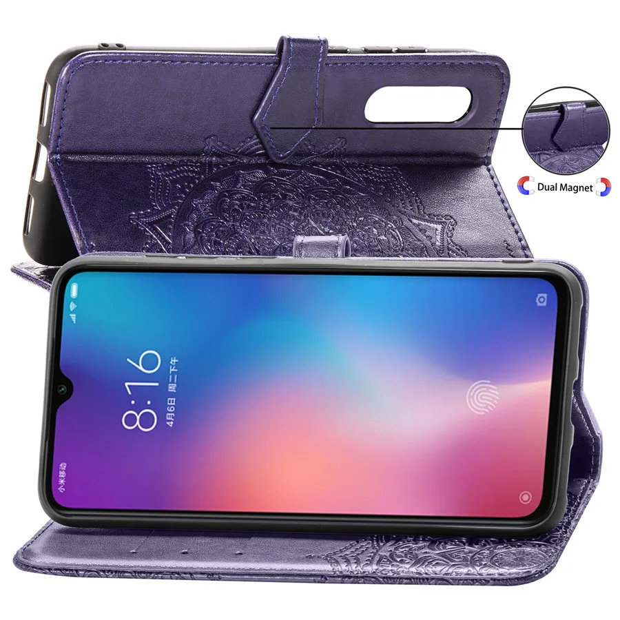 Чехол-книжка из искусственной кожи чехол для Xiaomi 9 9se 8 lite Play чехол-портмоне с