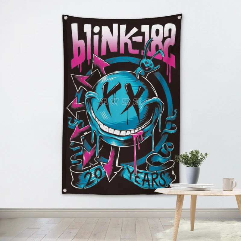 Blink182 плакат ПОП-группы тканевые Флаги Настенные наклейки Висячие картины