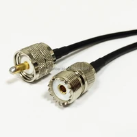 new uhf male plug pl259 switch uhf female jack so239 rg58 cable 50cm 20 for wifi antenna