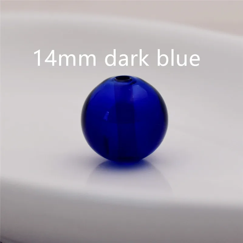 14mm dark blue 8 штук 12 мм 14 мм с отверстием диффузор духи многоразового ручной эфирные масла шарик для ароматерапии стеклянные бусины, украшения из бисера - Окраска металла: 14mm dark blue