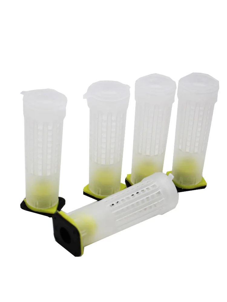 120 компл./лот Пчеловодство Rearing Cup Kit Queen Bee роликовые клетки для волос с держателем