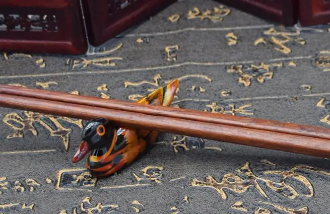 Смола пара Мандарин утки держатель для палочек домашнего украшения фэн шуй