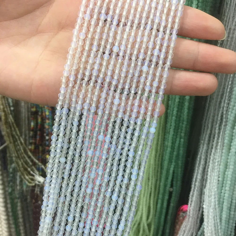 Бусины 3 мм для изготовления ювелирных изделий ожерелья браслета природный