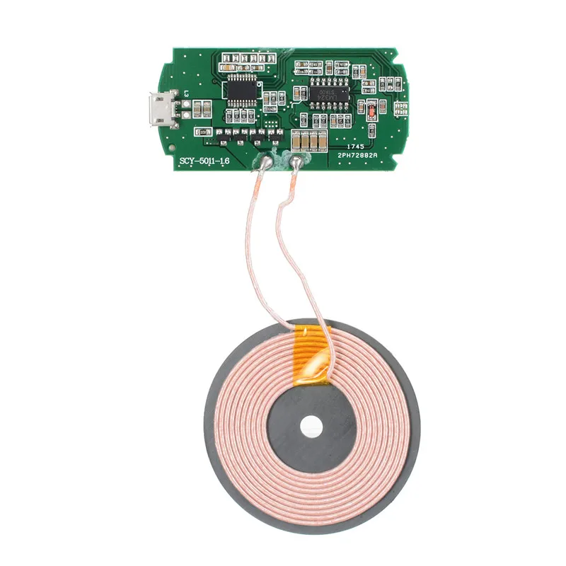 Mew Qi DIY модуль беспроводного зарядного устройства передатчик PCBA печатная плата с DIY катушка зарядки 5 Вт Qi стандарт беспроводной зарядки