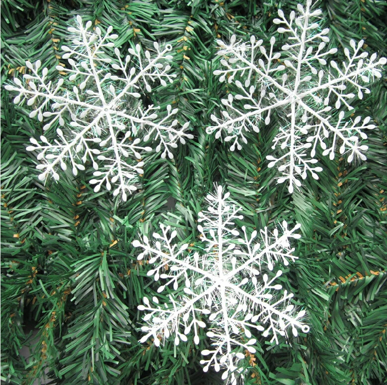 

3pcs 10 cm Christmas snowflakes adornos navidad 2015 enfeites de natal new Year christmas decorations for home Kerst