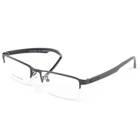 oeyeyeo titanium alloy optical glasses frame men ultralight square myopia prescription eyeglasses male metal half rim eyewear
