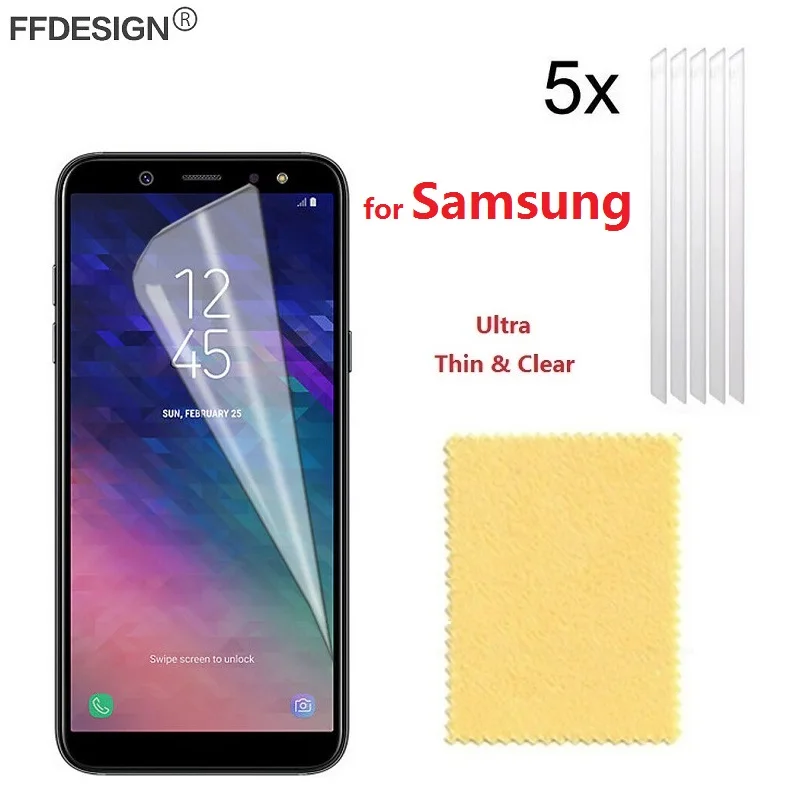 5x защитная пленка против царапин для Samsung Galaxy A8 A6 Plus A7 2018 A3 A5 2017 2016 Защитная