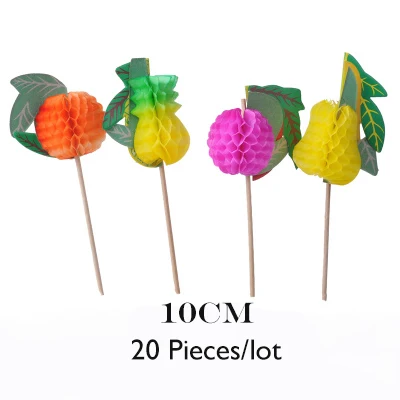 20PCS Fruit Коктейльный Зонтик для напитков Зонты фруктовые вилки бамбуковые зубочистки торт декоративный коктейль знак для свадьбы Рождество День Рождения Вечеринка - Цвет: 20PCS Fruit