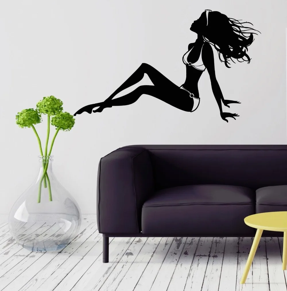 Виниловые наклейки на стену для пляжного отдыха загара|women business card case|sticker