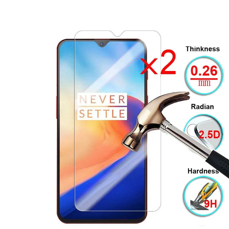 2 шт./лот 100% Подлинное Премиум Закаленное стекло для OnePlus 7 6 T Защитная пленка