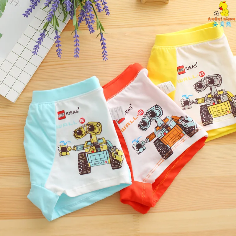 2019 детское нижнее белье трусы из органического хлопка для мальчиков с рисунком