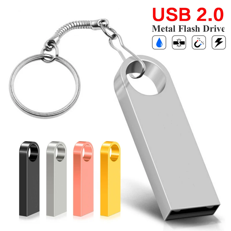 Водонепроницаемый флеш накопитель USB 32 Гб 64 ГБ металлический 8 16 128 память memoria Cel