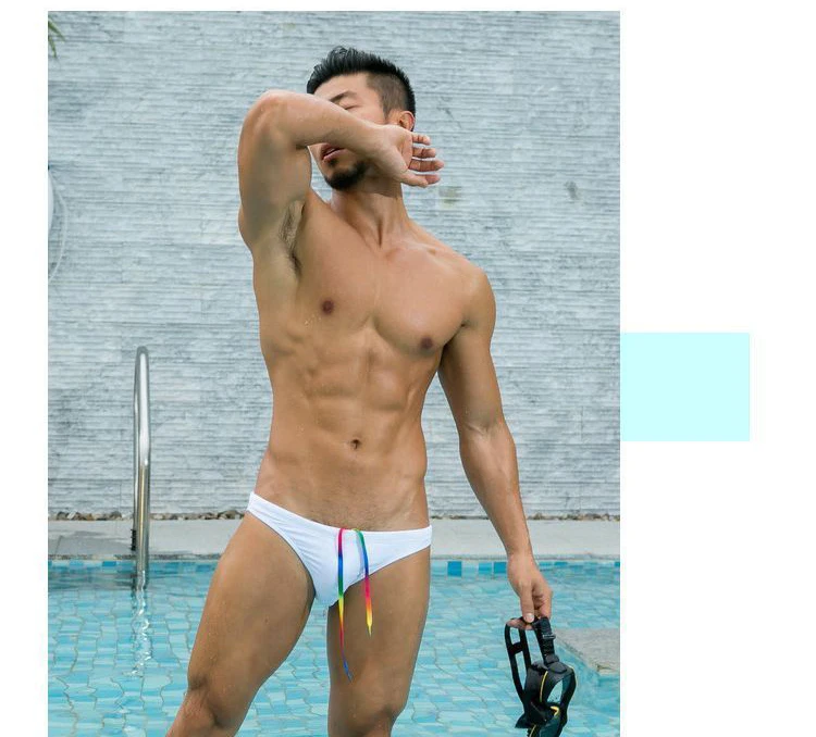 New Sexy Briefs Men Swimwear Swimsuit men Swimming Trunks Mens low waist bikinis Beachwear High Quality Shorts bathing suit