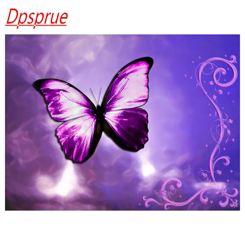 

Полноразмерная/круглая Алмазная 5D картина Dpsprue «сделай сам», вышивка крестиком, животное, Бабочка, 3D вышивка, мозаика, домашний декор, подаро...