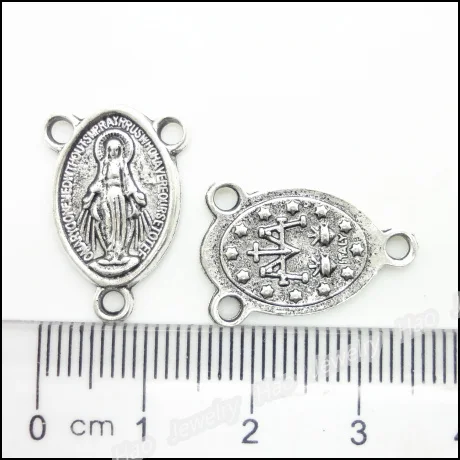 100 шт винтажные амулеты Девы Марии и религиозная Подвеска из тибетского