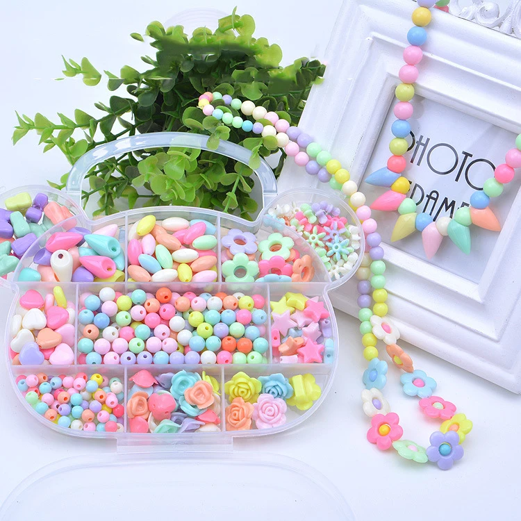 Diy Забавные бусинки, игрушки-головоломки, милая упаковка ювелирных изделий, весь набор аксессуаров для детей, детские художественные Развивающие игрушки для рукоделия ручной работы