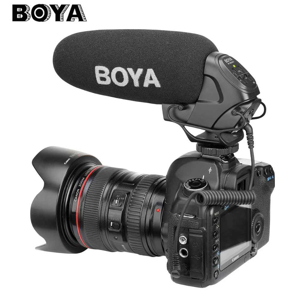 BOYA BY BM3031 Shot gun микрофон суперкардиоидный конденсаторный Студийный для