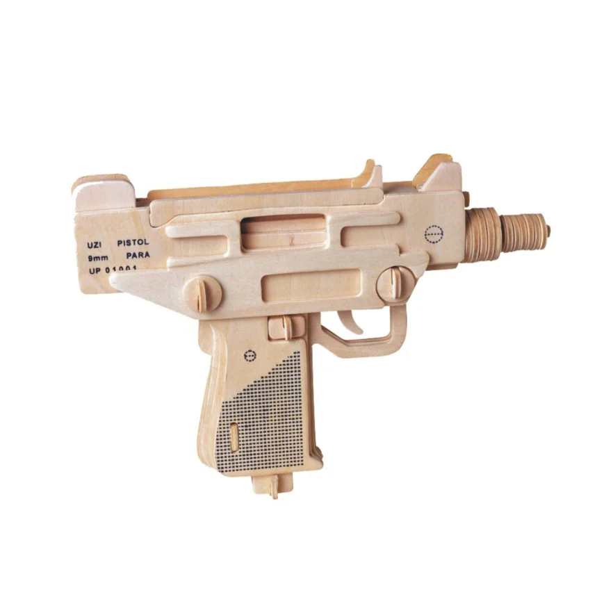 Chanycore Детские Обучающие деревянные игрушки 3D головоломка военный пистолет