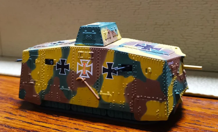 1/72 WWI немецкий A7V Camo Set2 готовая модель от Panzerkampf |