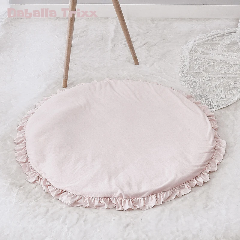 Хлопок детская игровая Коврики Tapis Enfant играть Коврики для новорожденных Ковры тренажерный зал Игрушечные лошадки деко chambre Enfants Nordique для ребенка игры круглый