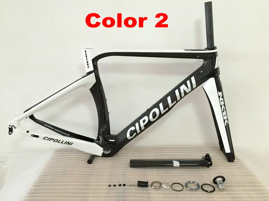 1 K/3 K карбоновый Cipollini NK1K рама красный карбоновый дорожный велосипед/велосипедная карбоновая рама+ красный карбоновый шоссейный руль - Цвет: Color 2 White
