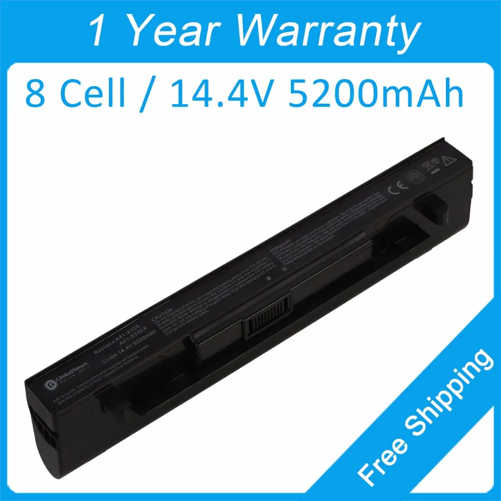 

8 cell 5200mah laptop battery A41-X550A A41-X550 for asus P550 F450 F550 F552 P450 F550VB X452EA X450VE X450VB F550CA