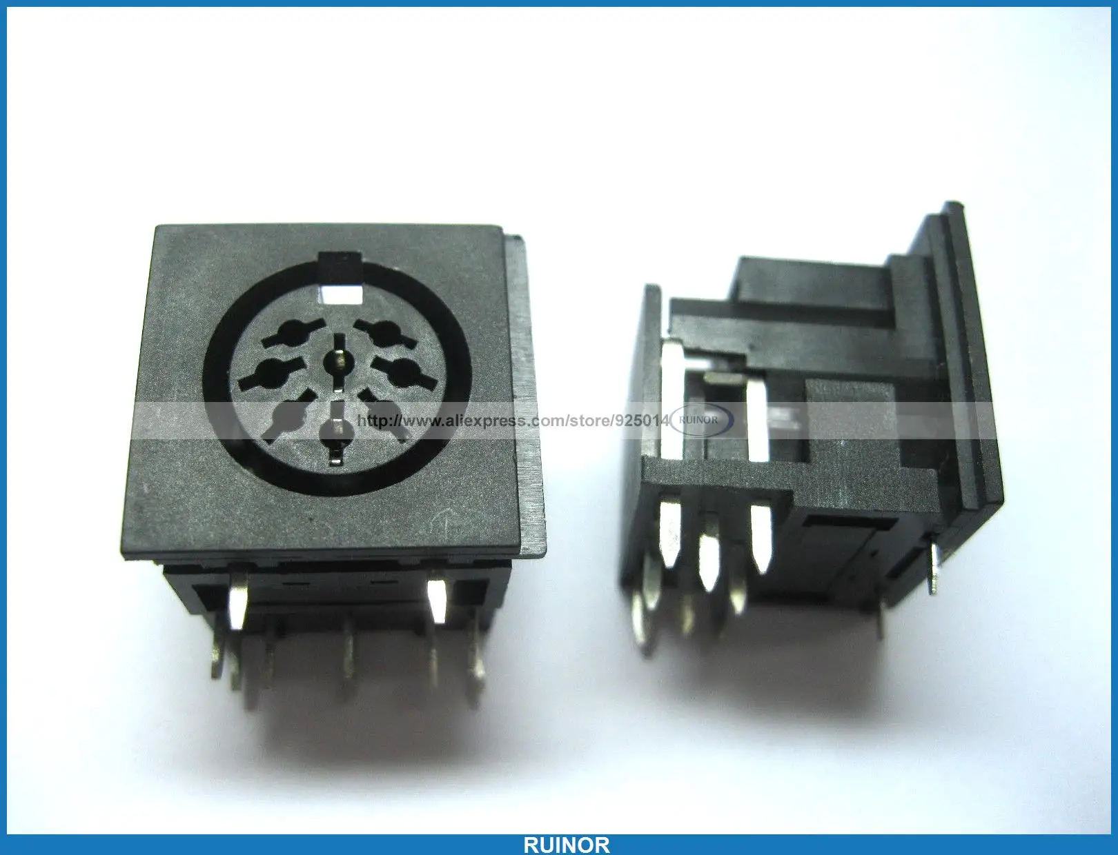

50 x круговой DIN разъем Женский 8pin PCB монтажный разъем