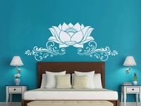 lotus flower wall stickers removable interior houseawre bedroom vinyl decal art mural beautiful lotus pvc design home selfsyy307