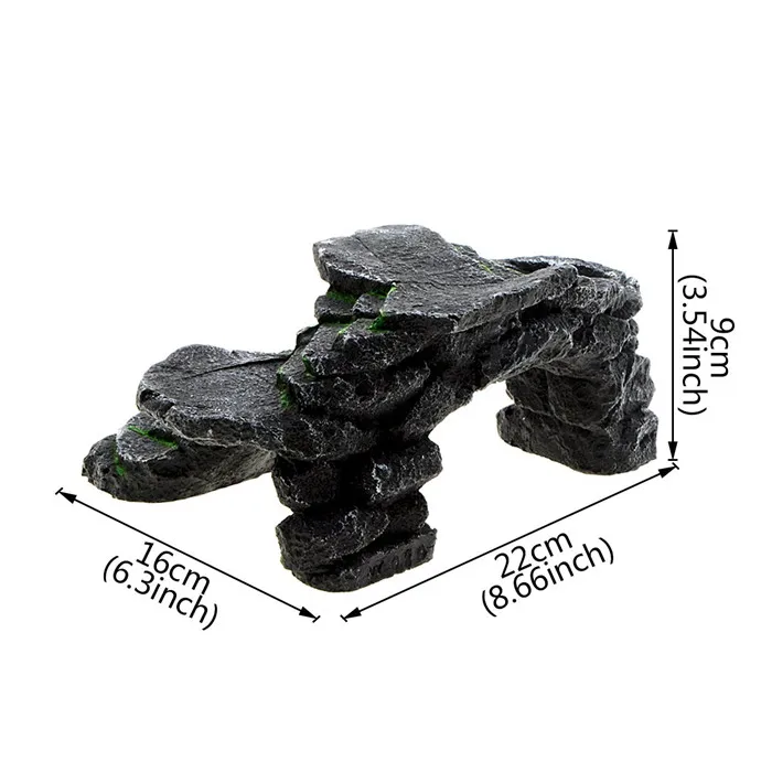 Black Turtle stone Саим черепаха сушильная платформа аквариум пещера камень плавающий остров рептилия скалолазание камень Rackery Камень Аквариум Ландшафтный Декор - Цвет: Black Turtle stone