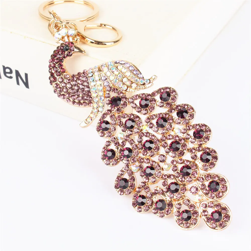 5D Сделай Сам Алмазная картина Новинка 2019 брелок Мода животное Фиолетовый Синий