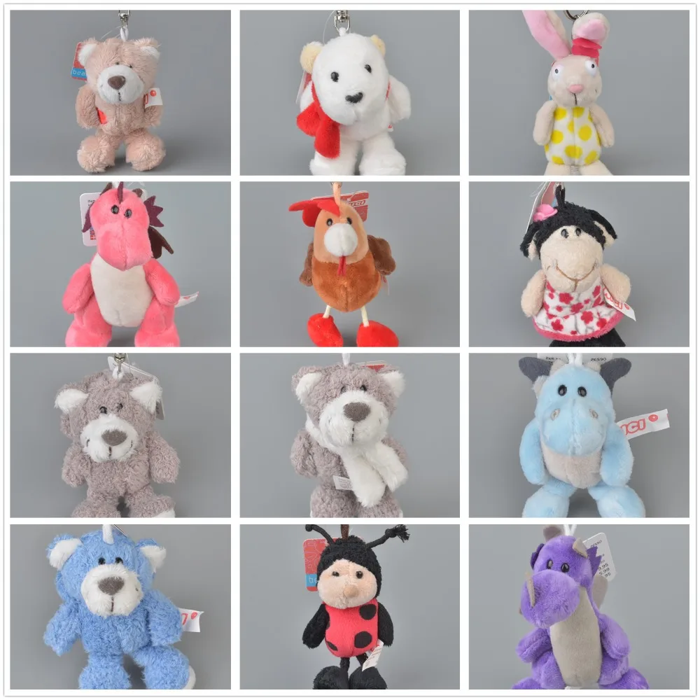 100 Pcs At Random Shipping Cute Soft Animals Fridge Baby Kids Learning Keyring Toys Party Gift magnets home decor decorative | Игрушки и