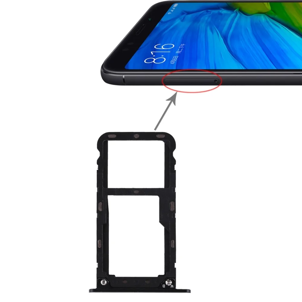 2 шт SIM& SIM/TF карты лоток для mi Max 2 \ Red mi Note 4 \ Note 4X \ 4X \ 5 Plus \ Note 5 \ 5 \ mi 5
