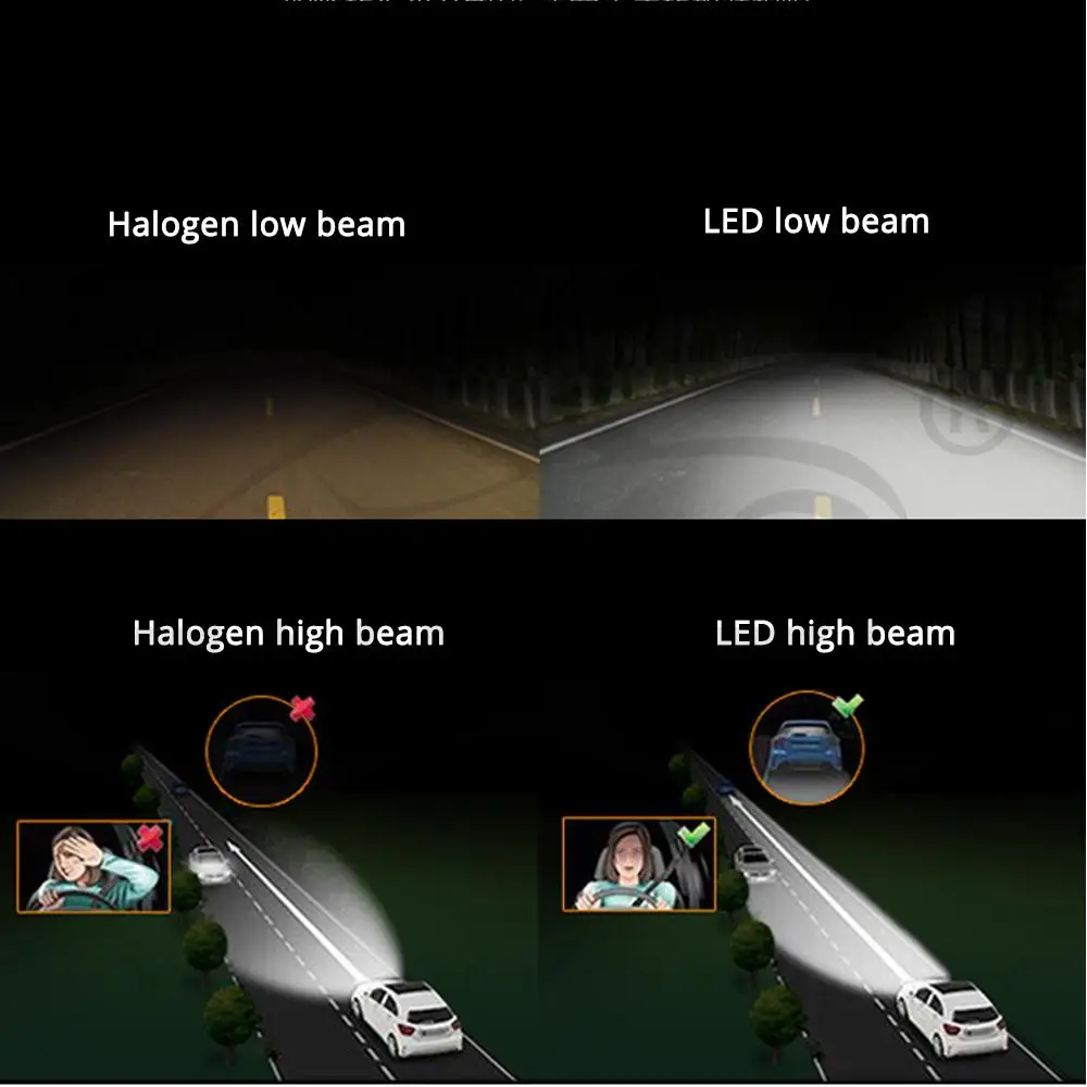 2X AG16 CSP автомобильные головные фары лампы авто H1 Led H4 H7 H8 H9 H10 H11 9005 HB3 9006 HB4 9012
