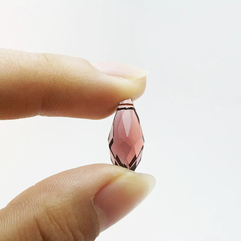 Высококачественные модные граненые Хрустальные стеклянные бусины в форме капли